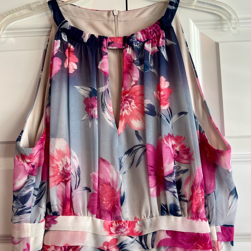 Floral Spring dress ready for a wedding or any dressy event this season.